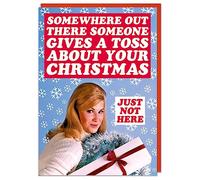 Dean Morris Cards Rude Christmas Card - Funny Christmas Card - Festive Humour - Someone Gives A Toss About Your Christmas