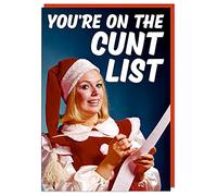 Dean Morris Cards Rude Offensive Christmas Card - Brother Friend Banter - Humour - You're on the list