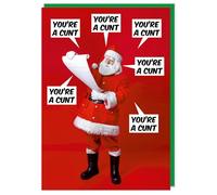 Dean Morris Cards Very Rude Christmas Card - Rude Christmas List - Funny Christmas Card For Her For Him - Banter