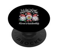 Dean’s Assistant Gnome Everything Is Fine Funny Christmas PopSockets Adhesive PopGrip