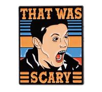 Dean Winchester That Was Scary Driver Picks the Music Shotgun Shuts His Cakehole Supernatural Baby Car TV Show Fantasy Horror Drama Magic 1.3" Enamel Pin Badge