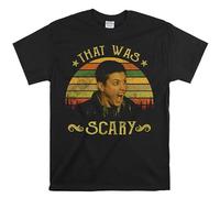 Dean Winchester That was Scary Vintage T-Shirt, Movies Quote Unisex Tshirt Black