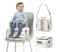 DEANIC 3-in-1 Toddler Booster Seat for Dining Chair, 15cm High Multifunctional Seat with Extra Storage Space for 1-3 Years Old, Portable Storage Case for Travel Camping, Indoor and Outdoor