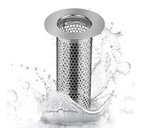 DEANKEJI Stainless Steel Floor Drain, 5.5 cm Diameter, Silver - Shower Drain Strainer, Hair Catcher for Bathroom, Kitchen, Balcony