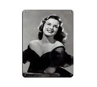 Deanna Durbin 20th Century Actress Corridor Art 3 Retro Poster Metal Tin Sign Chic Art Retro Iron Painting Bar People Cave Cafe Family Garage Poster Wall Decoration 12x16inch(30x40cm)