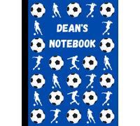 Dean's Notebook: Personalised Football Inspired Lined Journal