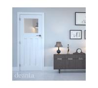 Deanta Cambridge White Primed Glazed Size:: 1981 x 610 (24") x 35 Cambridge White Primed 1 Lite Glazed Door
