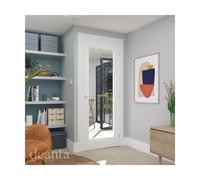 Deanta Ely White Primed Glazed 1 Lite Full Door Deanta doors: 1981 x 6 Ely White Primed Glazed 1 Lite Full Door