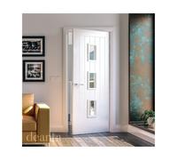 Deanta Ely White Primed Glazed 3 Lite FD30 Size:: 1981 x 610 (24" Ely White Primed Glazed 3 Lite Door