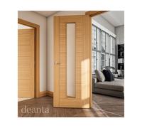 Deanta Seville Prefinished Oak Glazed 1 Lite FD30 Size:: 1981 x 686 (2 Seville Prefinished Oak Glazed 1 Lite Door