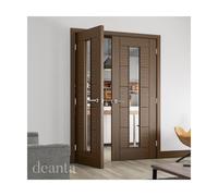 Deanta Seville Prefinished Walnut Glazed 1 Lite Door Deanta doors: 198 Seville Prefinished Walnut Glazed 1 Lite Door