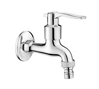 Deante Chromed tap for Cold Water or Mixed 1/2'' with Aerator and Adapter BEZ 122L, Grey