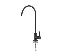 Deante Swan Neck Single Flow Tap - Matt Black