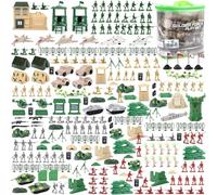 deAO 303 PCS Military Play Set with Toy Soldiers; Military Figures; Tanks