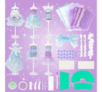 deAO Fashion Designer Kit for Kids, Doll Clothes 6 7 8 9 10 11 12 (81)