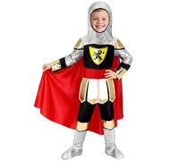 deAO Knight Costume for Kids, Boys Dress Up Clothes Medieval Costumes with Cape Accessories, Knight Outfit for Halloween Role Play Parties