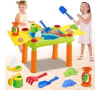 deAO Sand and Water Table, Kid Outdoor Activities Toy, Sand Pit Water Table