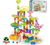 Deao Toys 150 Piece Marble Run Toy Set Educational Toy Stem Marble Rush Diy Construction Toy For Kids Ages 3 4 6 8 Plus