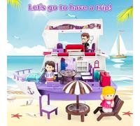 Deao Toys Cruise Ship Playset With Lights And Music Figures Accessories, Interactive Role-Play Toy For Kids Birthday Holiday Gift