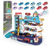 Deao Toys Deao 3 Storey Car Track Garage Playset With Lights, Music & Elevator Fun Toy Gift For Kids 3 To 6