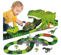 deAO Toys Dinosaur Track Toy Set Dinosaur World, Dinosaur Tunnel