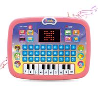 deAO Toys Early Learning Educational Toy Tablet Multi-Function Musical Touch Pad - 3+ - pink