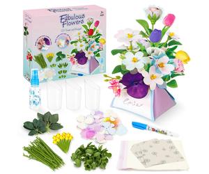 deAO Toys Fabulous Flowers DIY Flower Bouquet Kit for Kids - 3+ - multi