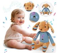 Deao Toys Interactive Baby Musical Plush Toy Touch Sensor Stuffed Animal With Songs, Rhythm Play & Sound Effects Soft Light-Up Cuddle