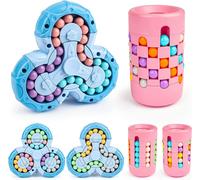 deAO Toys Magic Bean Rotating Cube Game Multicoloured Boys Girls Educational Gift Set
