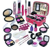 deAO Toys Makeup Toy Set 23 Pieces Safe Non-Toxic Pretend Cosmetic Beauty Set - 3+ - pink