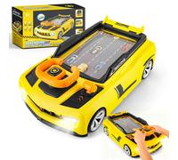 deAO Toys Simulation Racing Car Game Toy for Kids Interactive Driving Game with Steering Wheel, Sound & Lights Perfect Gift - 3+ - YELLOW