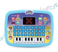 Deao Toys Toddler Tablet Early Learning Educational Toy Multi-Function Musical Touch Pad Activity Computer With Sound And Light For Kids