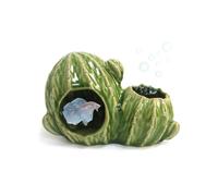 Deapeey Aquarium Decor Cave Betta Fish Tank Accessories Ornaments Cactus House Hideout for Shrimp Cichlid Hermit Crab, Octopus Hiding Breeding for Tank (Green Cactus)