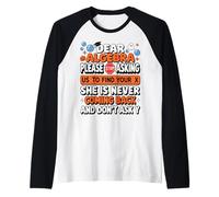 Dear Algebra Stop Asking Us Funny School Kids Joke for Teen Raglan Baseball Tee