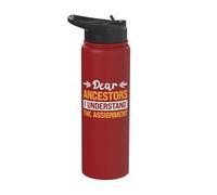 Dear Ancestors I Understand The Assignment Stainless Steel Insulated Water Bottle
