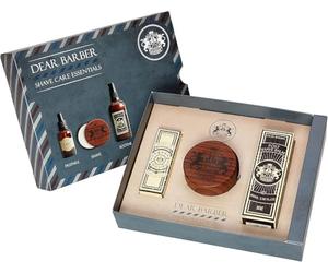 Dear Barber SHAVE CARE ESSENTIALS GIFT SET - Pre Shave Oil 30ml, Shave Cream 100ml, Post Shave Balm 100ml, Shaving Kit For Men for Traditional Wet Shave, Soothing & Hydrating Formula
