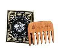 Dear Barber Wooden WIDE TOOTH COMB - Professional Hair Styling Accessory for Men & Women - Pear Wood Barber Comb for Curls, Volume, Texture & Precision - Anti-Static for All Hair Types