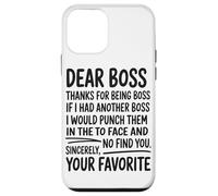 Dear Boss Thanks For Being Boss Funny Office Worker Case for iPhone 12 mini