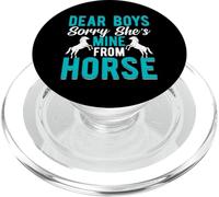 Dear Boys Sorry She's Mine From Horse PopSockets PopGrip for MagSafe