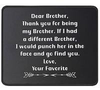 Dear Brother, Thanks For Being My Brother Mouse Pad Smooth Mousepads Soft Mouse Pads For Gaming Laptop Computer 25X30Cm