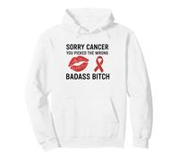 Dear Cancer You Picked The Wrong Badass Bitch. Cancer Aware Pullover Hoodie