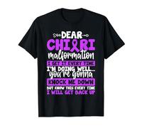 Dear Chiari Malformation Awareness ACM Chiari Warrior T-Shirt, Men, Black, 3X-Large