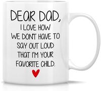 Dear Dad I Love How We Don't Have to Say Out Loud Mug for Daily Coffee and Tea Cup Tea Office Mug. 11 Oz