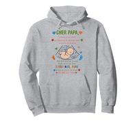 dear dad this christmas i am snuggled up warm and safe Pullover Hoodie