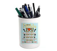 Dear Daddy I Love You More Than Stars You Mean World to me Friendship/Father's Day Pen Pot Pencil Pot Makeup Pot Brushes Holder Stuff Storage Pot.