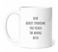Dear Dravet Syndrome Mug - Epilepsy Awareness Coffee Cup - Supportive Funny Gift from Caregivers - Seizure Disorder Tea Mugs - Genetic Condition11Oz Drinking Cups for Families, Birthday, Him