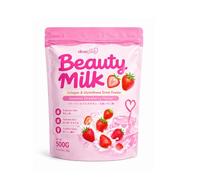 Dear Face Beauty Milk Collagen & Glutathione Drink Powder - Japanese Strawberry Flavour, Low Sugar Beauty Drink with Antioxidants, 500g Daily Skin Supplement Mix