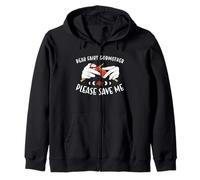 Dear Fairy Godmother Please Save Me Knitting Zip Hoodie