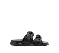Dear Frances calf leather flip flops - Black 36-37-39