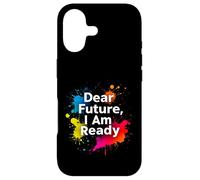 Dear Future, I Am Ready Minimalist Typography Case for iPhone 17